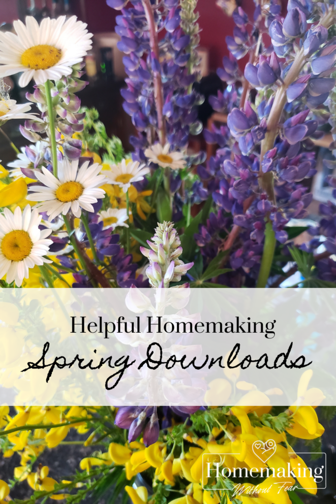 Spring Downloadable Homemaking Lists