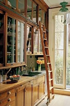 Kitchen: corner cabinets and storage. - VICTORIA ELIZABETH BARNES