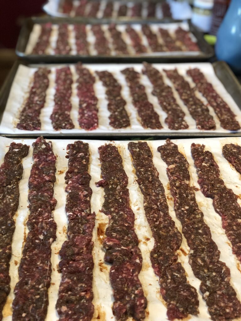 Homemade jerky drying for rural living & sourcing healthy foods