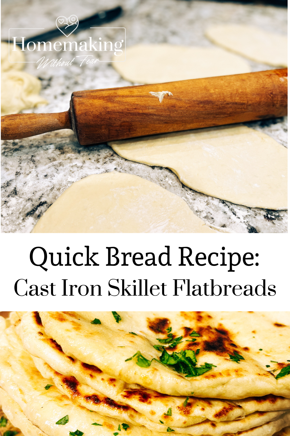 Easy Cast Iron Skillet Yeast Flatbread Homemaking Without Fear