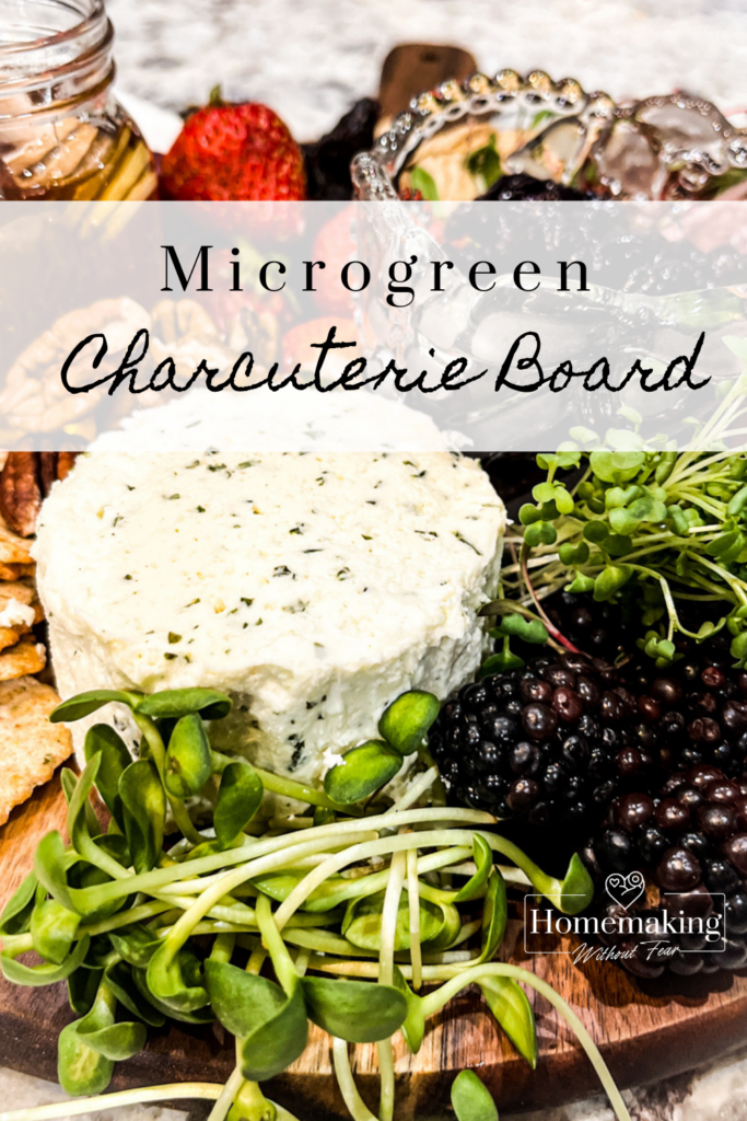 Charcuterie boards are beloved by hosts and guests alike. They look super fancy but truthfully in 5 easy steps & touches like microgreens . .