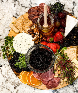 the perfect Microgreen Charcuterie Board